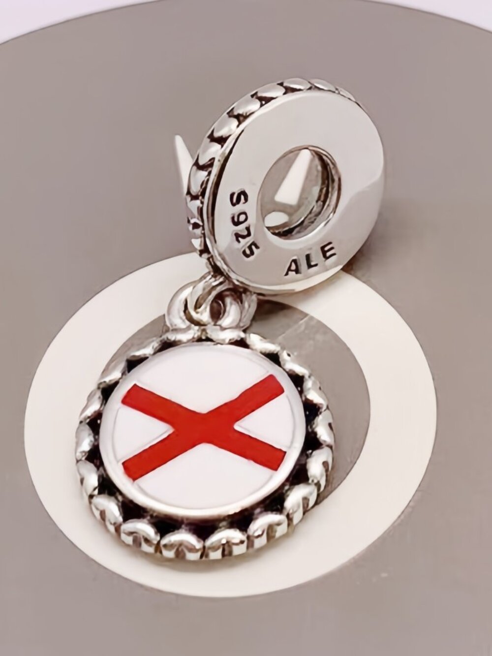 Pandora Northern Ireland Flag Charm S925 Sterling Silver Jewelry